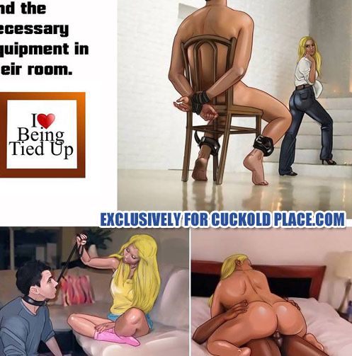 Those who enjoy bdsm will find the necessary equipment in their room - Interracial Cuckold