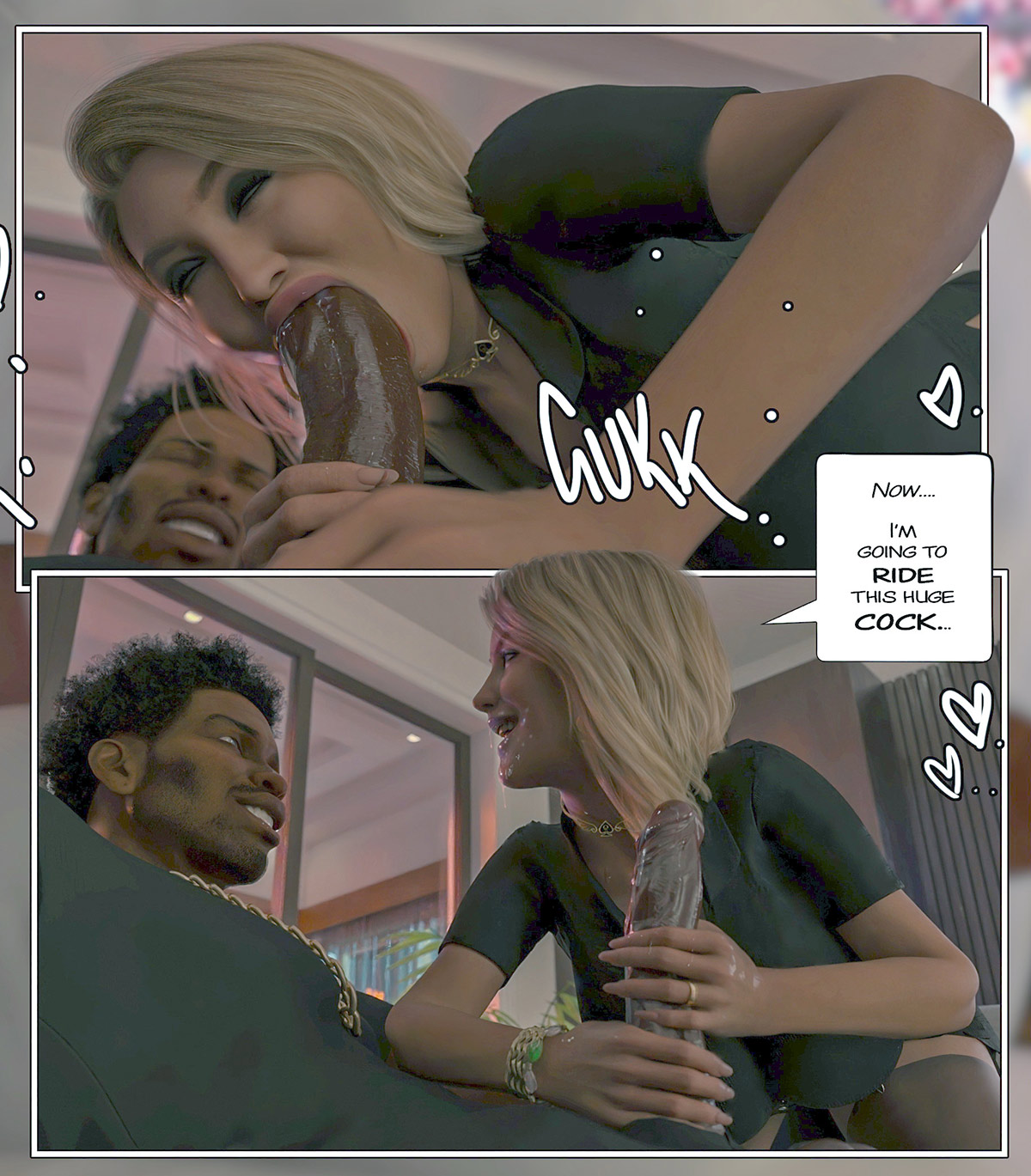 I'm going to ride this huge black cock - Black marked