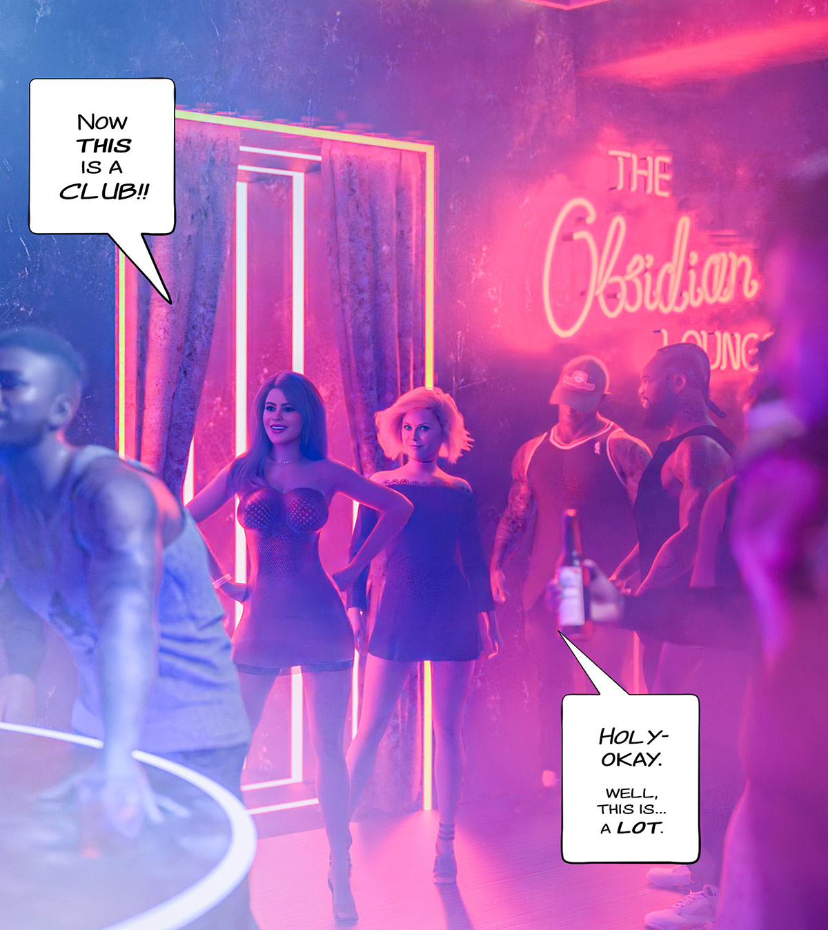 I grew up dodging real bullets, not bad yelp reviews - The obsidian lounge a modern family parody