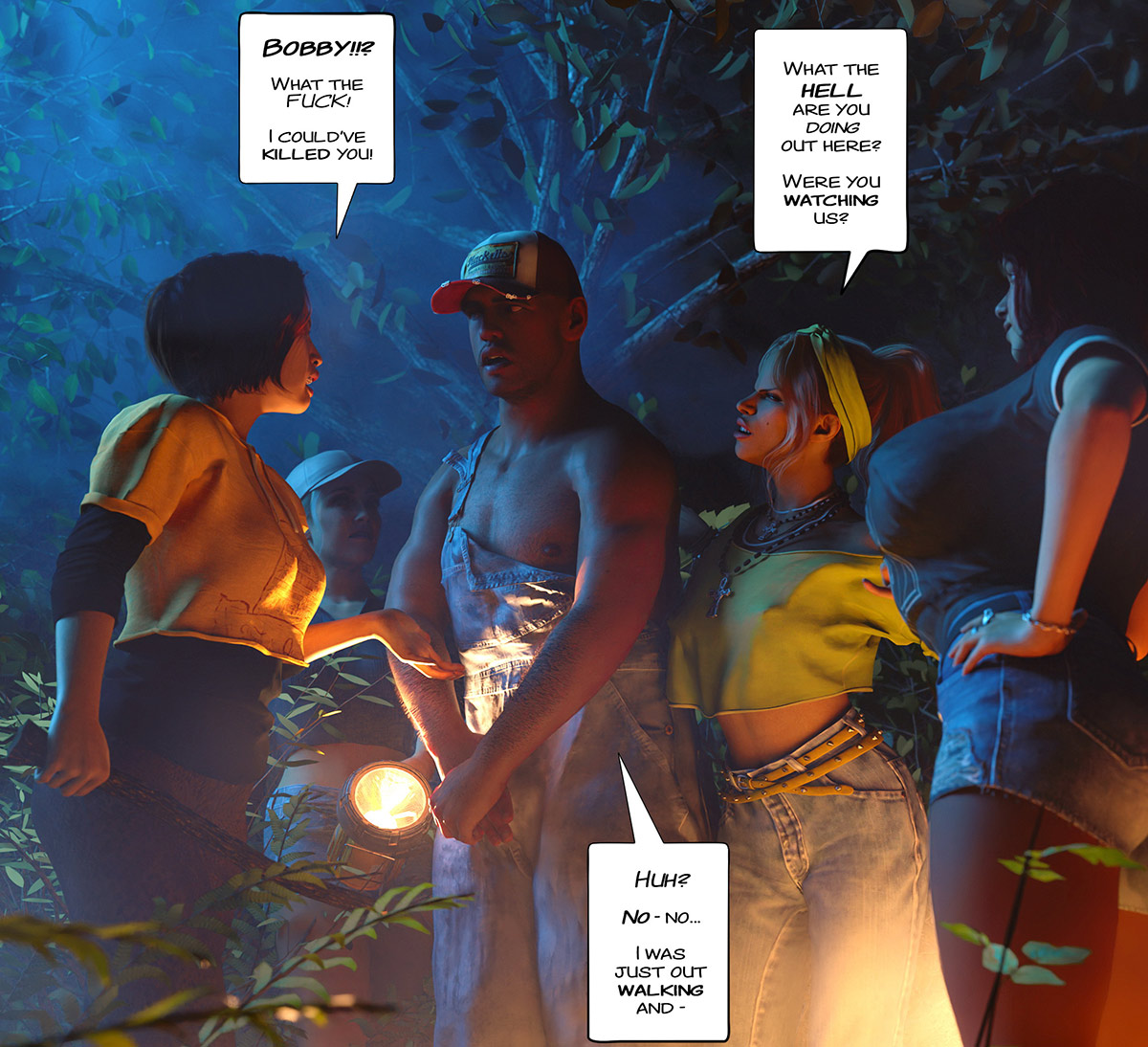 I told you there was a monster wandering around out here - The dare