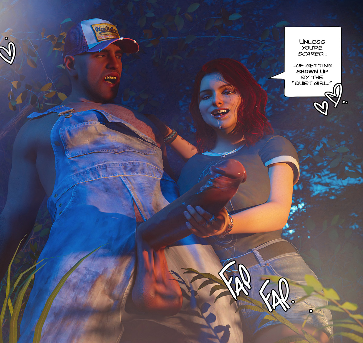 She did just throat that huge dick Laura - The dare