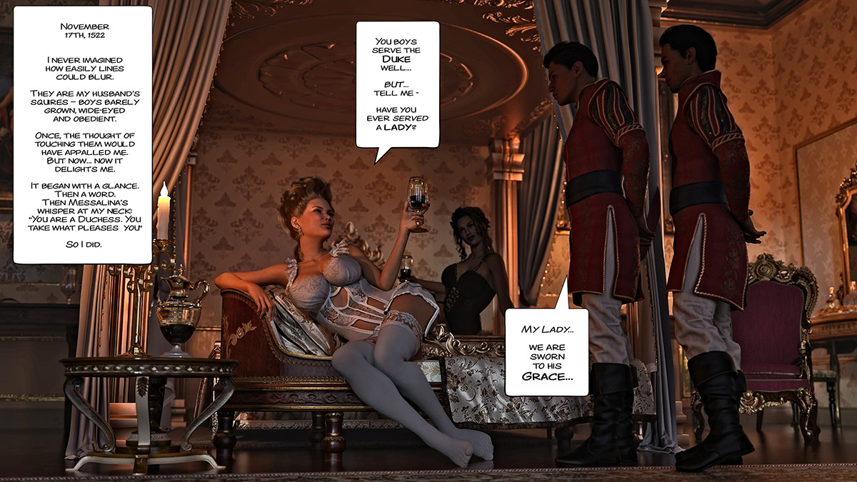 A willing duchess eager cocks, the duke otherwise engaged - The ring of the Roman Empress 6