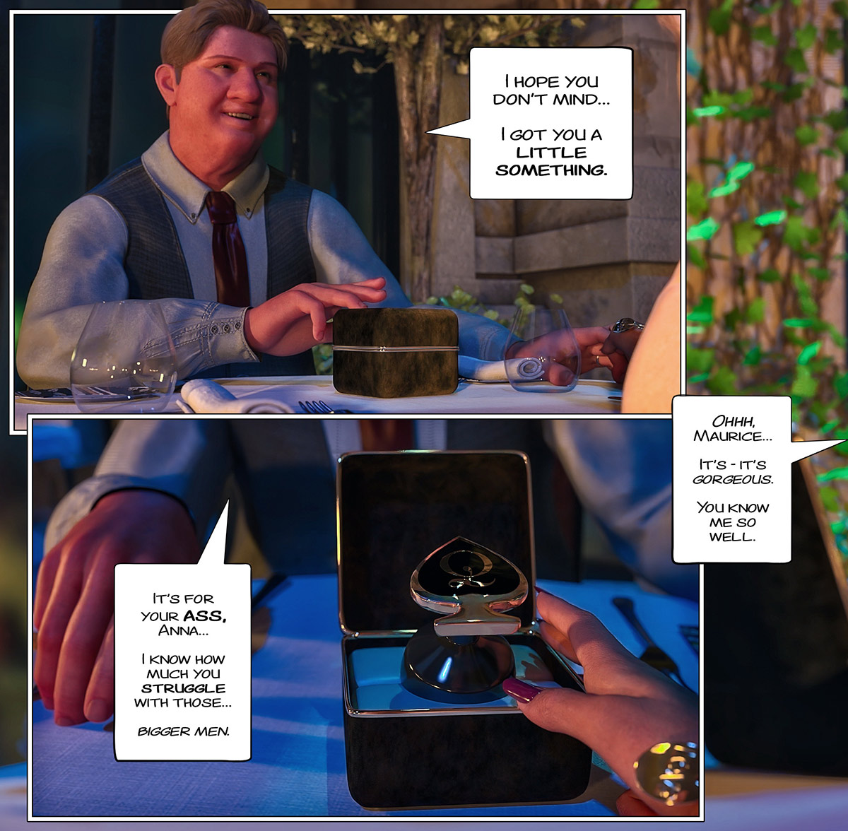 It's our anniversary, no black cock tonight, just little old you - Black marked 4