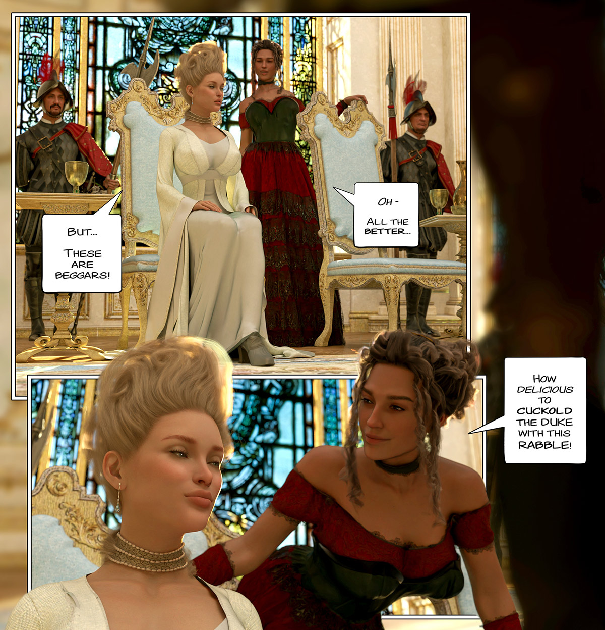 How delicious to cuckold the duke with this rabble - The ring of the Roman Empress 8