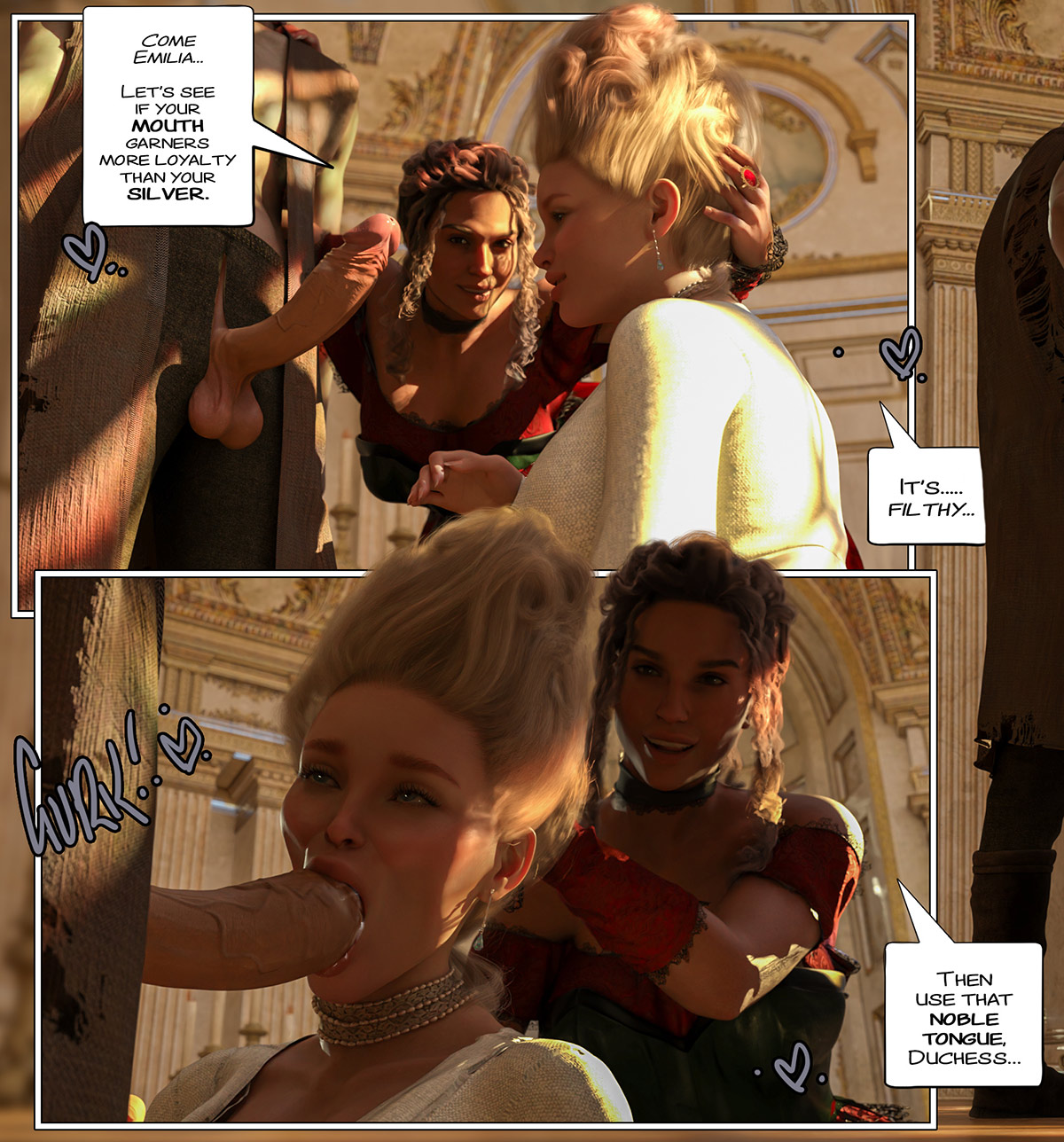 She sucks like dockside wench - The ring of the Roman Empress 8