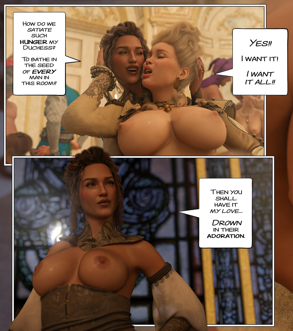 My cunt brims with the gifts of ten men - The ring of the Roman Empress 8