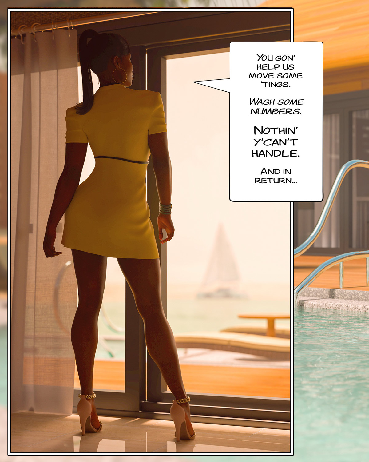 What I want, pretty, white, connected, useful - Tropic of sin, Veronica Sinclair