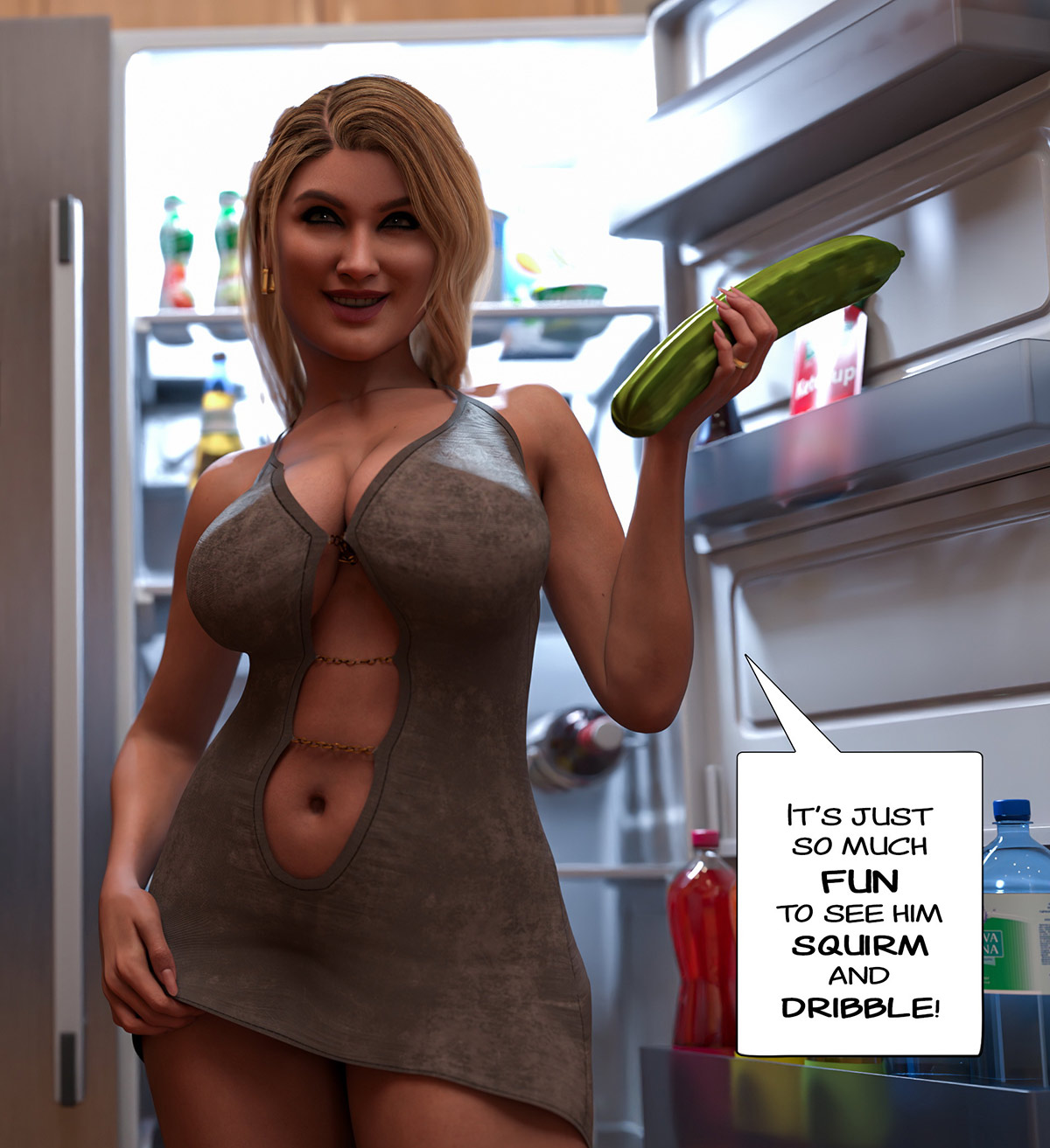 It was the smallest they had, but his tiny dicklette rattles around in there - Black marked 5