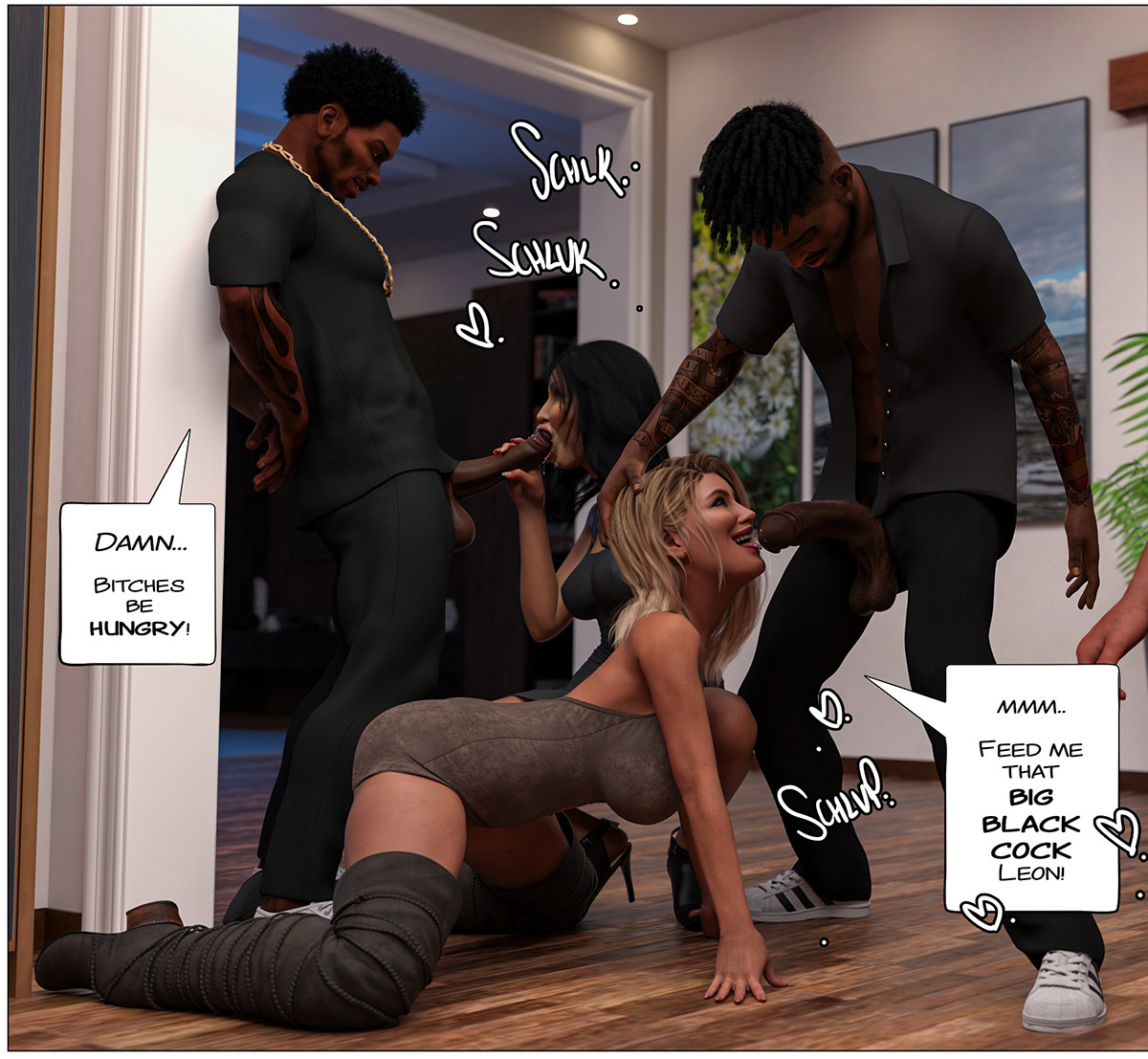 Now you get off watching huge black cocks fucking your wife - Black marked 5