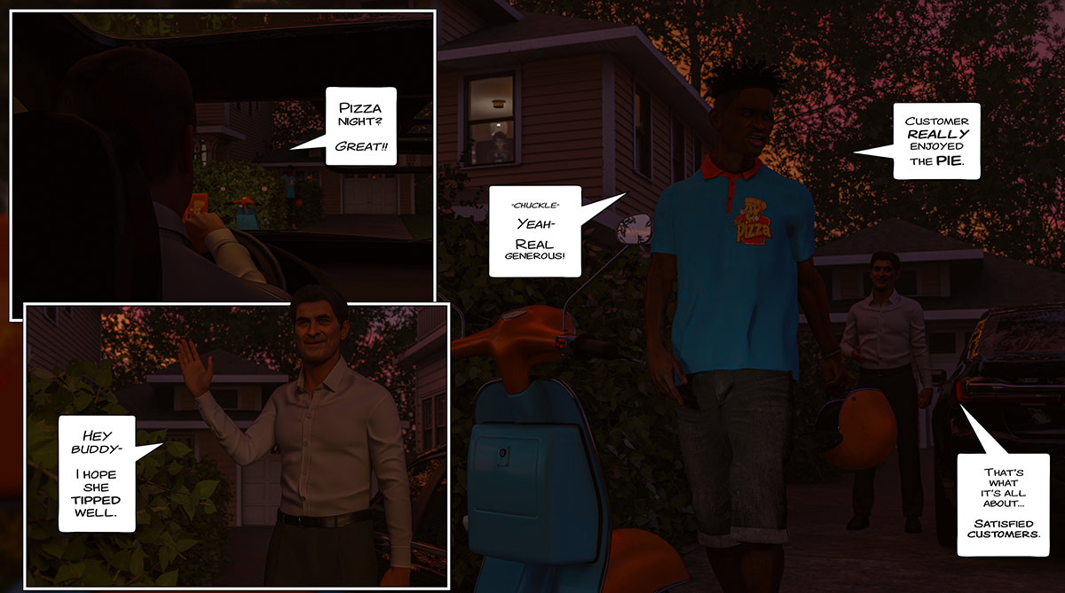 Mom's had enough large sausage for tonight - Delivery included, A modern family parody