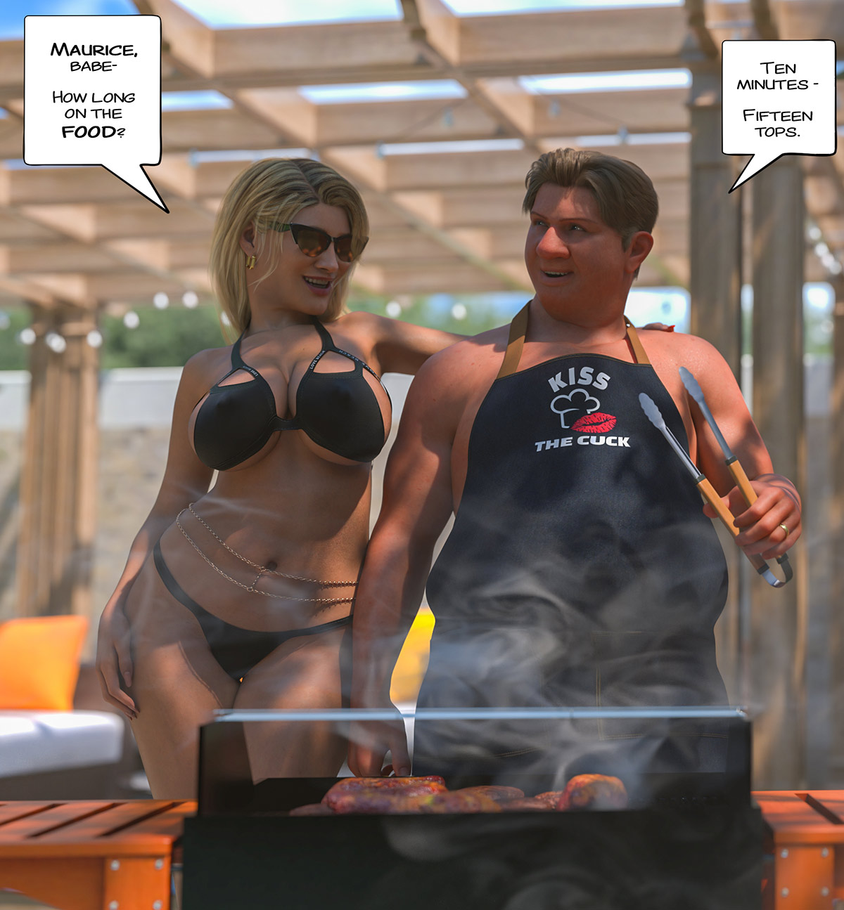 Look at you double stuffed, you're a natural slut - Black marked 7