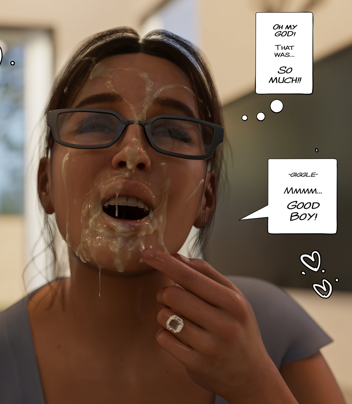 I want him to cum all over my face - The focus shift 3