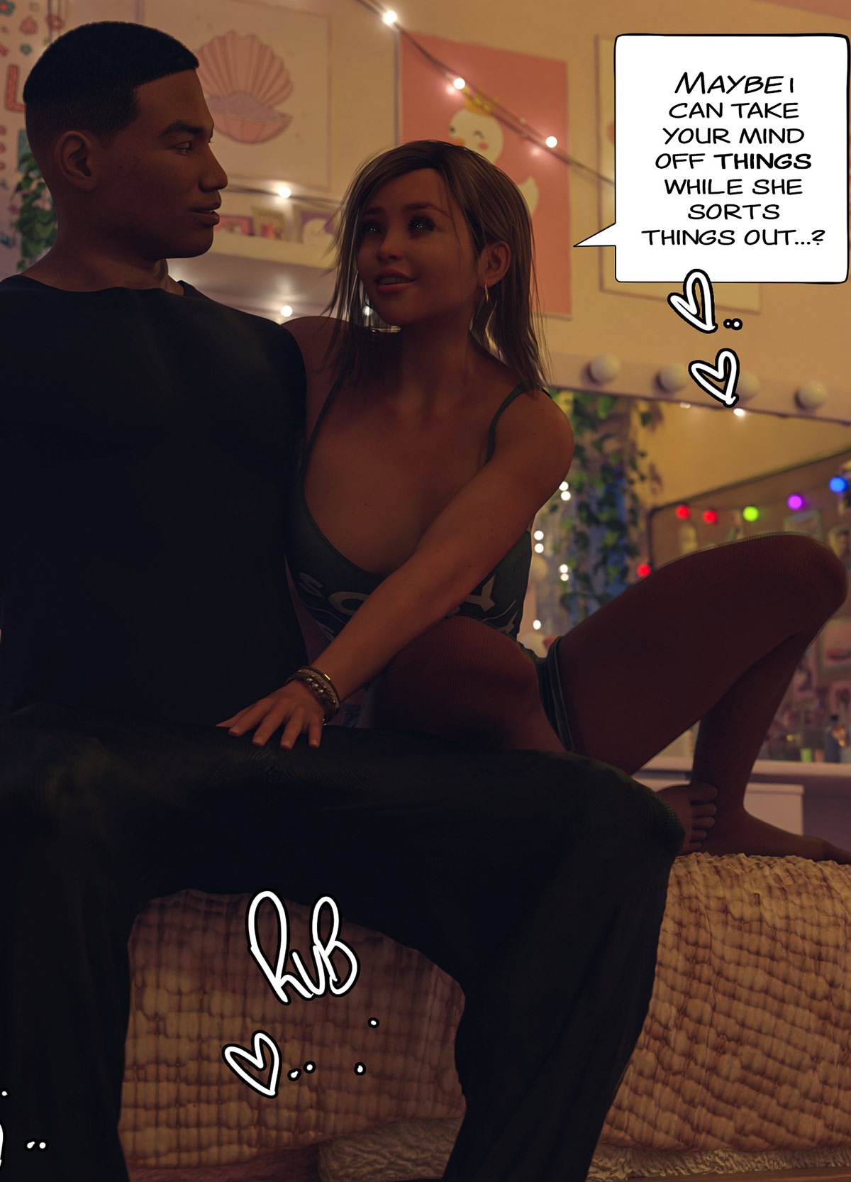 Maybe I can take your mind off things while she sorts things out - Legal dues
