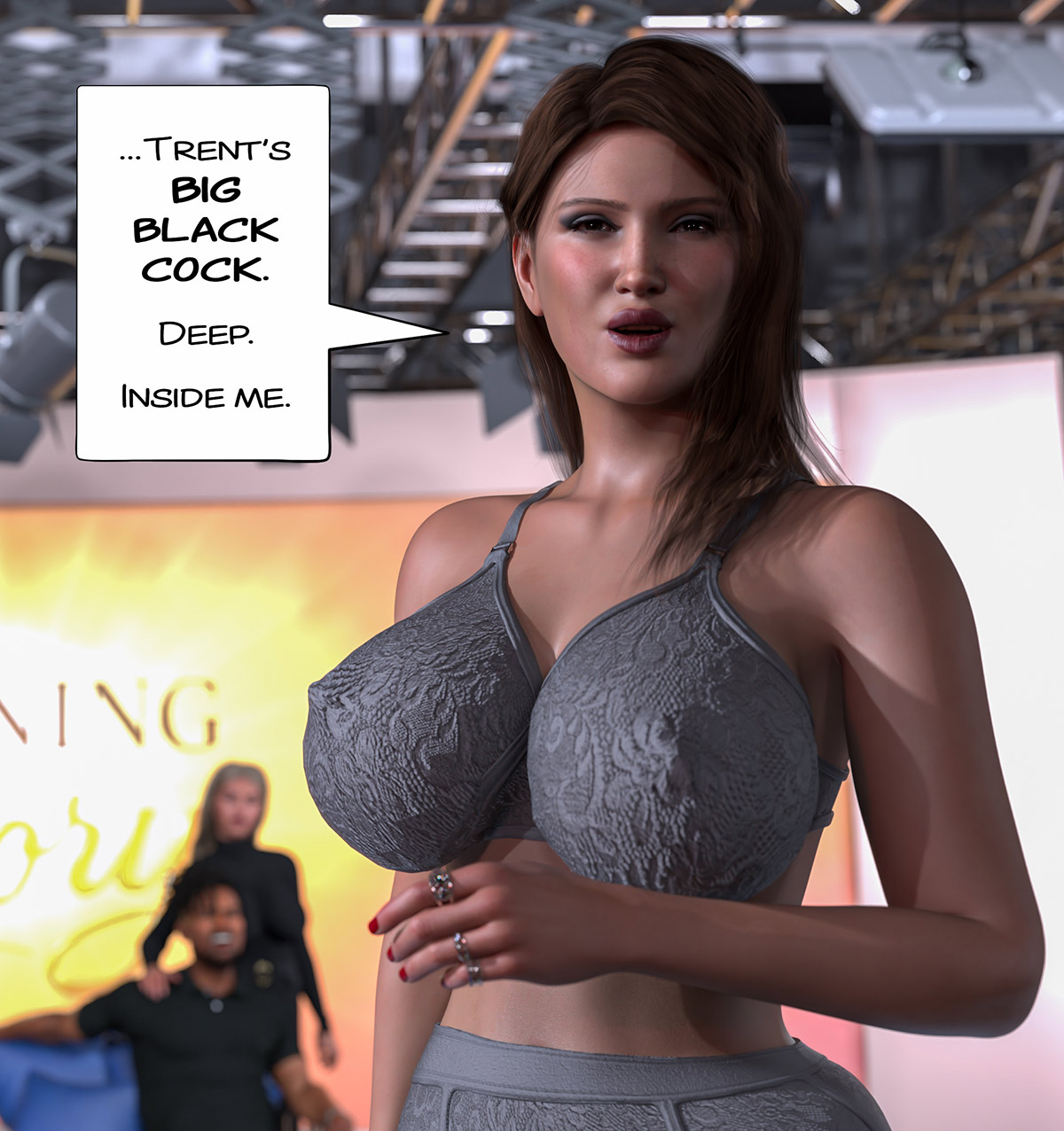It's all I want Trent's big black cock, deep, inside me - The MILF next door 3